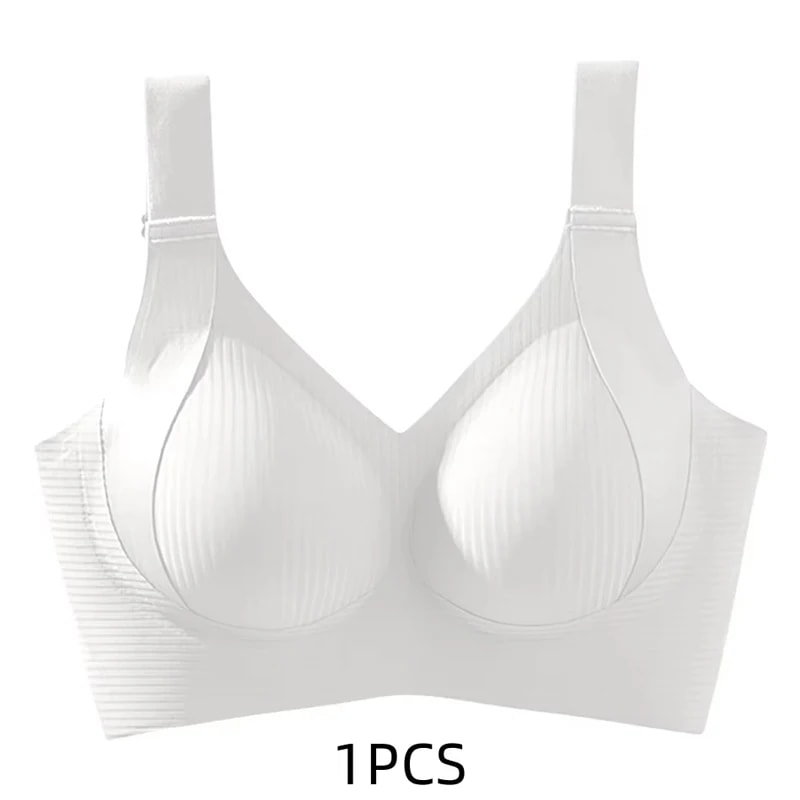 Womens Solid Seamless Bras Full Cup Wireless Soft Intimates Comfortable Brassiere Push Up Sexy Unde