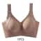 Womens Solid Seamless Bras Full Cup Wireless Soft Intimates Comfortable Brassiere Push Up Sexy Unde