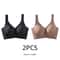 Womens Solid Seamless Bras Full Cup Wireless Soft Intimates Comfortable Brassiere Push Up Sexy Unde