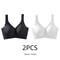 Womens Solid Seamless Bras Full Cup Wireless Soft Intimates Comfortable Brassiere Push Up Sexy Unde