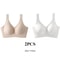 Womens Solid Seamless Bras Full Cup Wireless Soft Intimates Comfortable Brassiere Push Up Sexy Unde