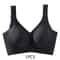 Womens Solid Seamless Bras Full Cup Wireless Soft Intimates Comfortable Brassiere Push Up Sexy Unde