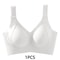 Womens Solid Seamless Bras Full Cup Wireless Soft Intimates Comfortable Brassiere Push Up Sexy Unde