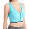 Running Fitness Sports Bra Front Zipper Shockproof Wireless Bralette Breathable Seamless Womens Und 2