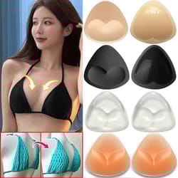 silicone bra inserts, breast pads sticky push up bra cup, thicker nipple cover patch, bikini inserts for swimsuit gifts