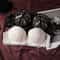 Sexy Ultrathin Lace Bras Womens Push Up Bra Hollow Out Transparent Gathered Underwear French Elegan 4