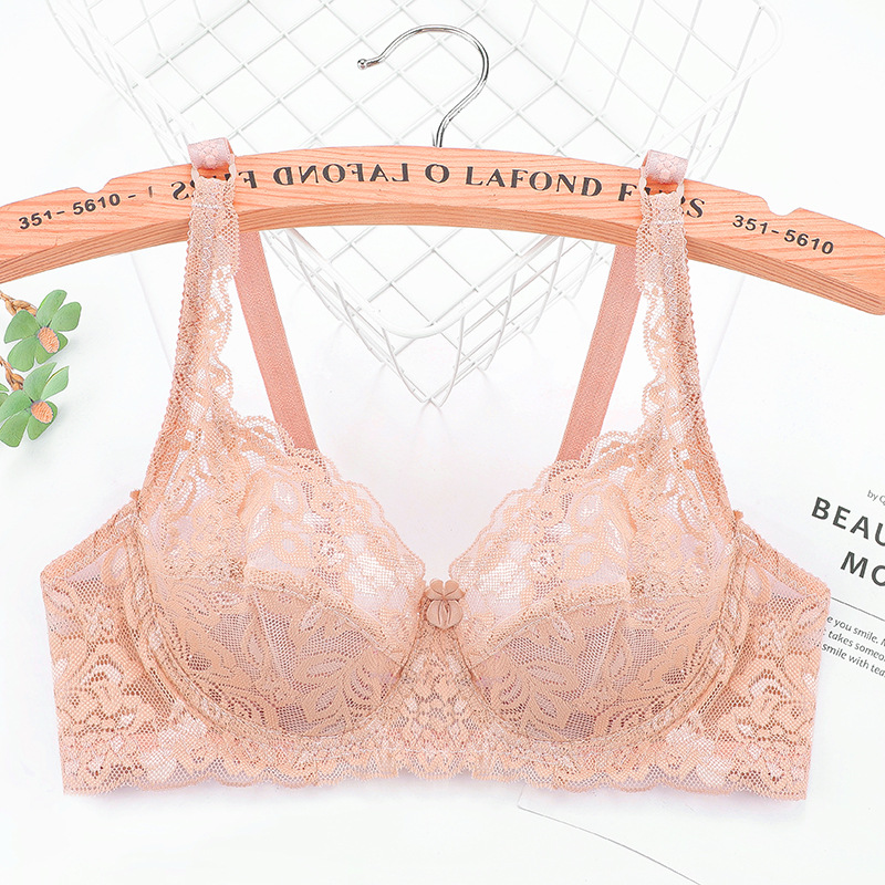 Lace Push Up Bra Women Sexy Hollow Out Lingerie Lady Lace Transparent Underwear Female Embroidery S 8