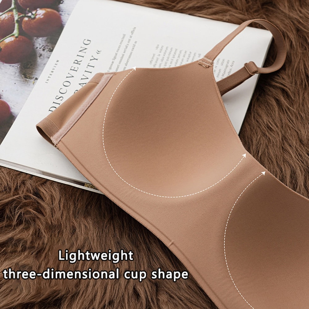 Seamless Bras Thin Gather Underwear No Steel Rings Bra Soft Comfortable Breathable Underwear Sexy W 3