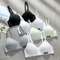 Cotton Underwear Women AB Cup Bra Wireless Gathered Comfort V Brassiere Push Up Lingerie Bralette F 0