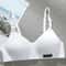 Cotton Underwear Women AB Cup Bra Wireless Gathered Comfort V Brassiere Push Up Lingerie Bralette F 5