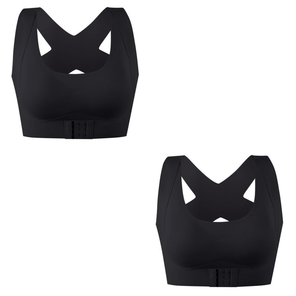 Women Bras For Women Push Up Bra Posture Corrector Bralette Front Closure Female Underwear Cross Ba 7