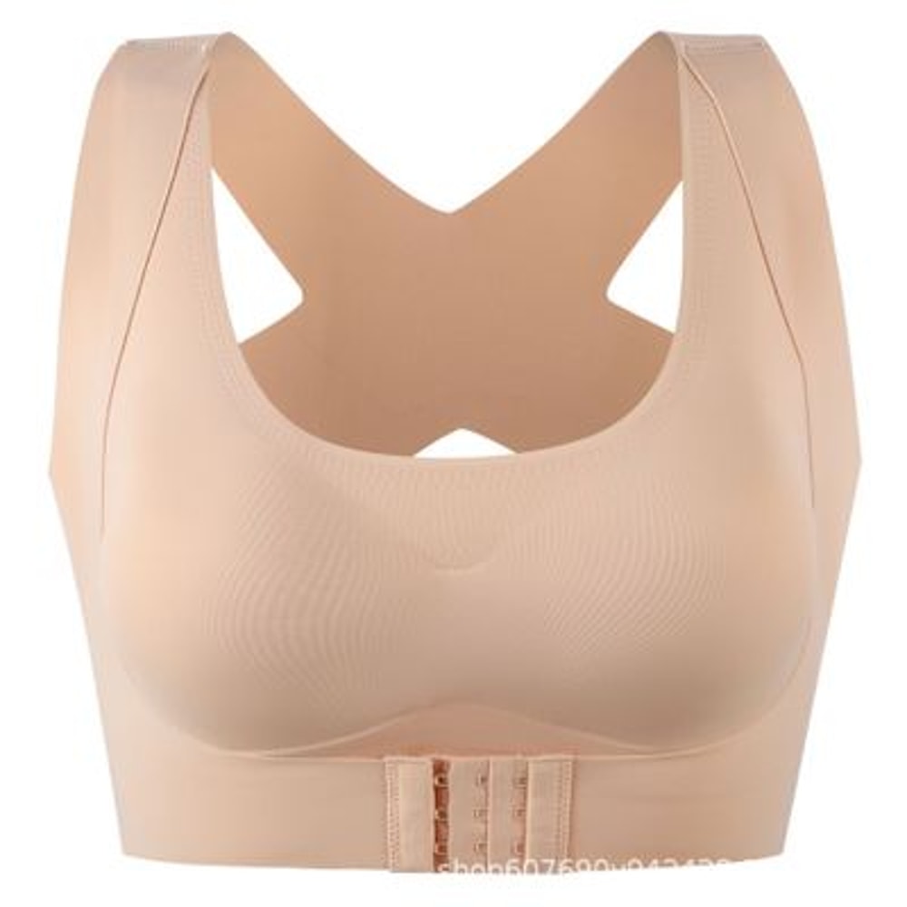 Women Bras For Women Push Up Bra Posture Corrector Bralette Front Closure Female Underwear Cross Ba 5