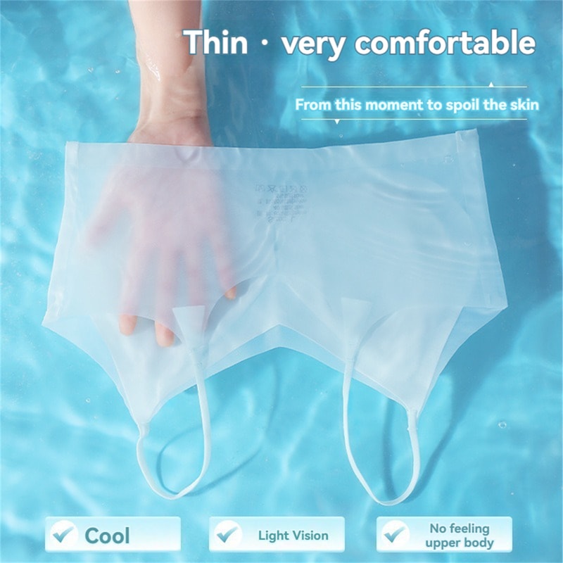 UltraThin Breathable Ice Silk Top Bra Womens Seamless Back Halter Vest Wrap Bra For Small Chest Com