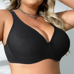 beauwear underwire bra for big breast female, solid color plus size bras for women, thin unlined underwear