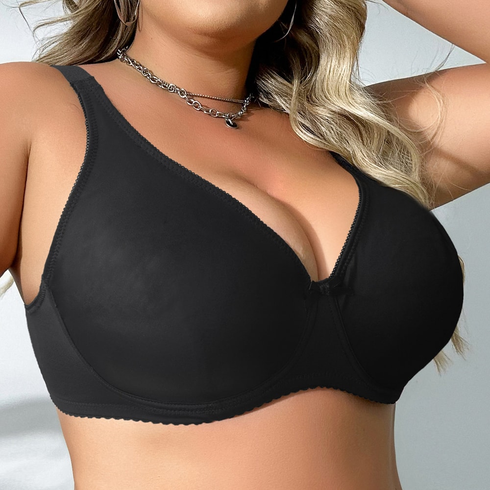Beauwear Underwire Bra For Big Breast Female Solid Color Plus Size Bras For Women Thin Unlined Unde 6
