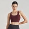 Solid Color Women Cross Back Fitness Sport Bra, High Strength Tight Top, Gym Yoga Underwear with Chest Pad, Comprehensiv