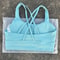 Solid Color Women Cross Back Fitness Sport Bra, High Strength Tight Top, Gym Yoga Underwear with Chest Pad, Comprehensiv