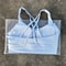 Solid Color Women Cross Back Fitness Sport Bra, High Strength Tight Top, Gym Yoga Underwear with Chest Pad, Comprehensiv