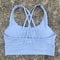 Solid Color Women Cross Back Fitness Sport Bra, High Strength Tight Top, Gym Yoga Underwear with Chest Pad, Comprehensiv