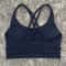 Solid Color Women Cross Back Fitness Sport Bra, High Strength Tight Top, Gym Yoga Underwear with Chest Pad, Comprehensiv