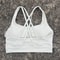 Solid Color Women Cross Back Fitness Sport Bra, High Strength Tight Top, Gym Yoga Underwear with Chest Pad, Comprehensiv