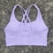 Solid Color Women Cross Back Fitness Sport Bra, High Strength Tight Top, Gym Yoga Underwear with Chest Pad, Comprehensiv