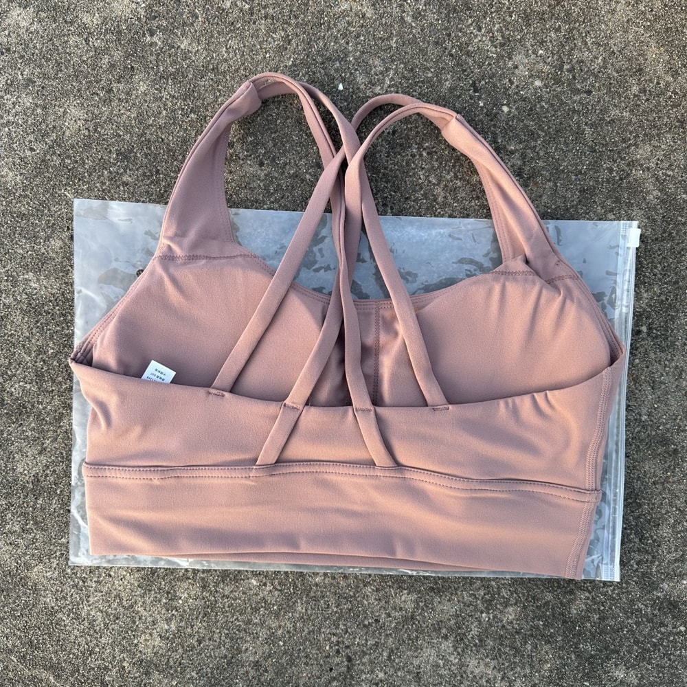 Solid Color Women Cross Back Fitness Sport Bra, High Strength Tight Top, Gym Yoga Underwear with Chest Pad, Comprehensiv