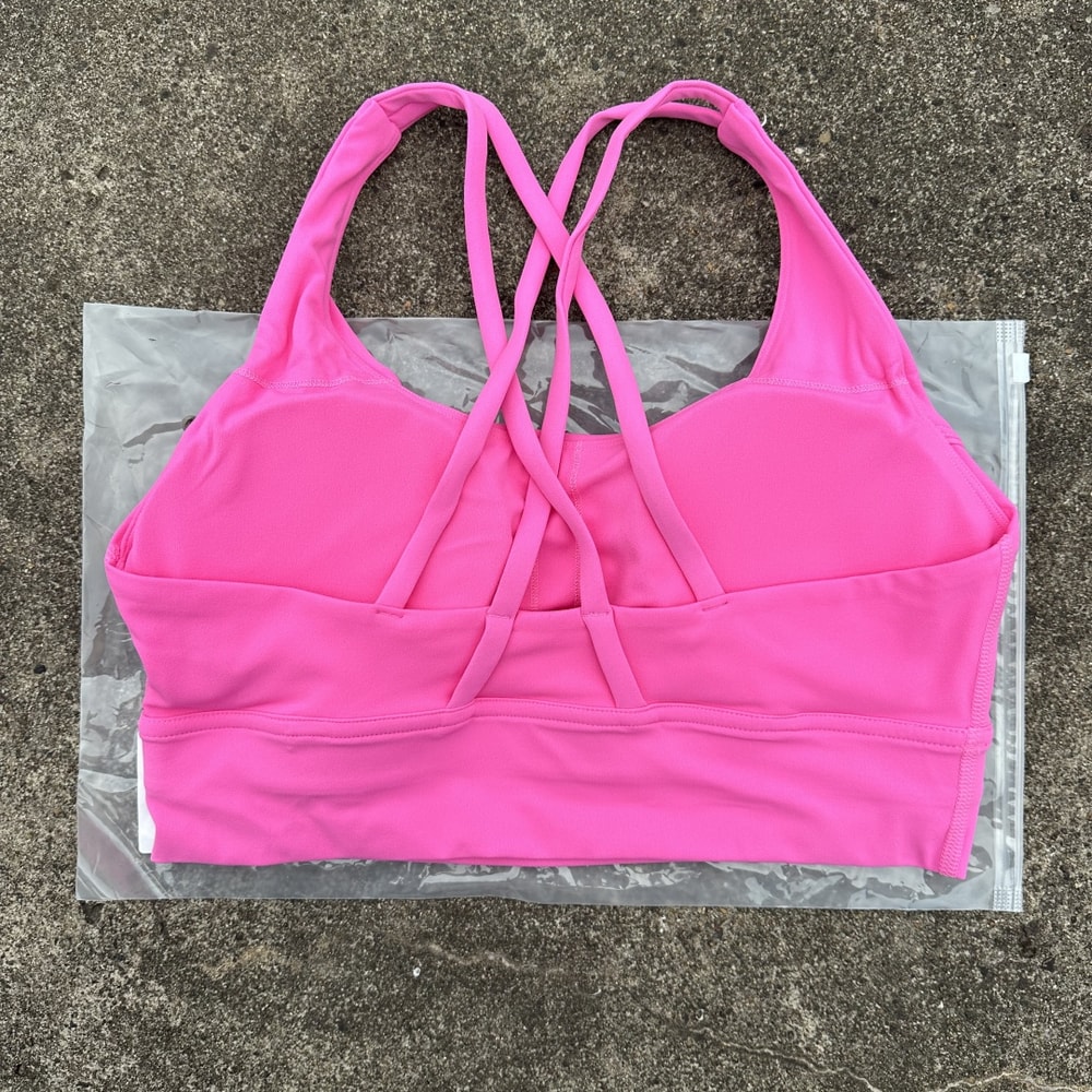 Solid Color Women Cross Back Fitness Sport Bra, High Strength Tight Top, Gym Yoga Underwear with Chest Pad, Comprehensiv