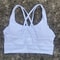 Solid Color Women Cross Back Fitness Sport Bra, High Strength Tight Top, Gym Yoga Underwear with Chest Pad, Comprehensiv