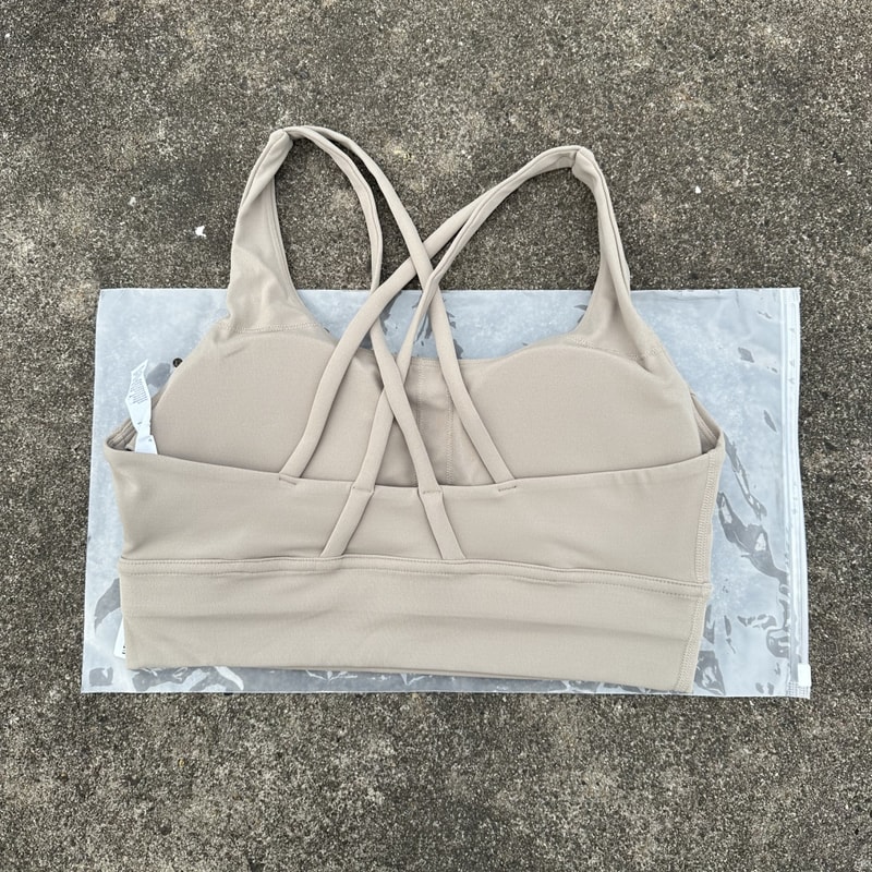 Solid Color Women Cross Back Fitness Sport Bra, High Strength Tight Top, Gym Yoga Underwear with Chest Pad, Comprehensiv