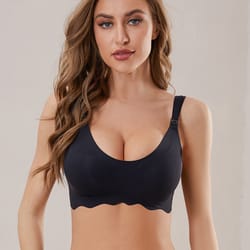 new traceless women's comfortable and breathable ultra thin breastfeeding bra, detachable design for easy feeding