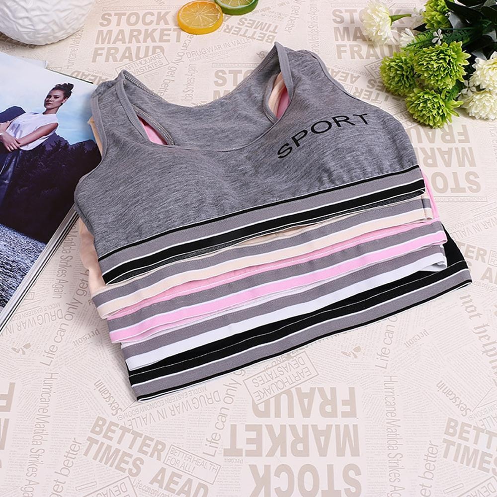 Women Yoga Fitness Sports Bra Workout Tank Tops Bounce Control Jogging Bras Push Up Running Top Act 4