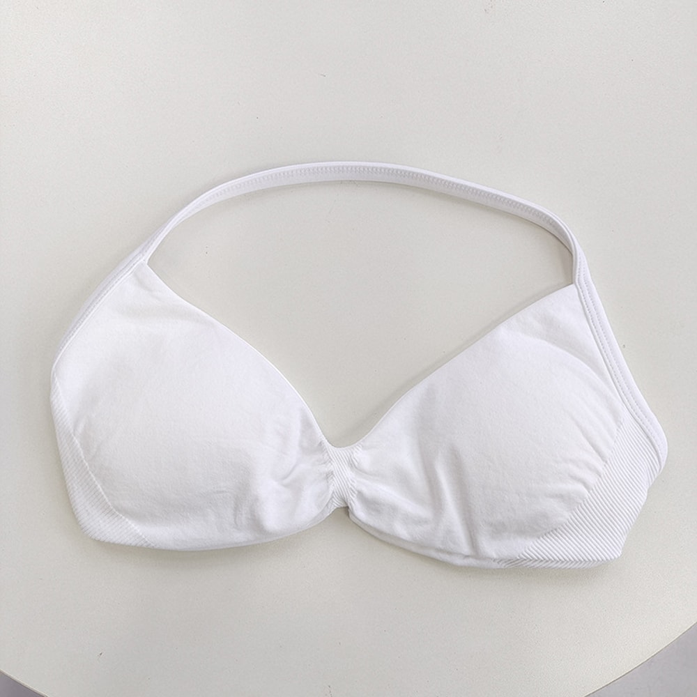 Women's High-Support Lace-Up Sports Bra, Thin-Strap Camisole, Seamless, Tight-Fit Gym Top for Push-Up Training Yoga