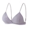 Women's Cotton Push-Up Bralette, Seamless Wire-Free Brassiere, Solid Color Bras, Sexy Lingerie, Comfortable Underwear