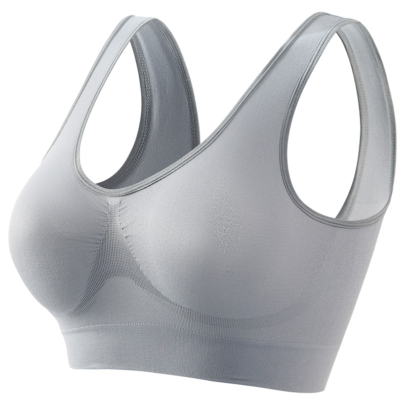 Women Sports Bra Large Size Seamless Underwear No Steel Ring Removable Chest Pad Running Sport Yoga 5