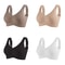 Seamless Push Up Bra For Women Wireless Bralette Soft Comfortable Lingerie For Small Large Busts B 0