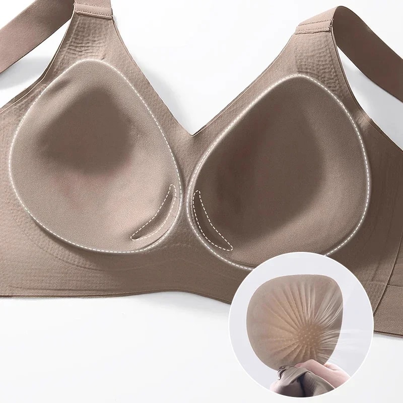 Seamless Push Up Bra For Women Wireless Bralette Soft Comfortable Lingerie For Small Large Busts B 3