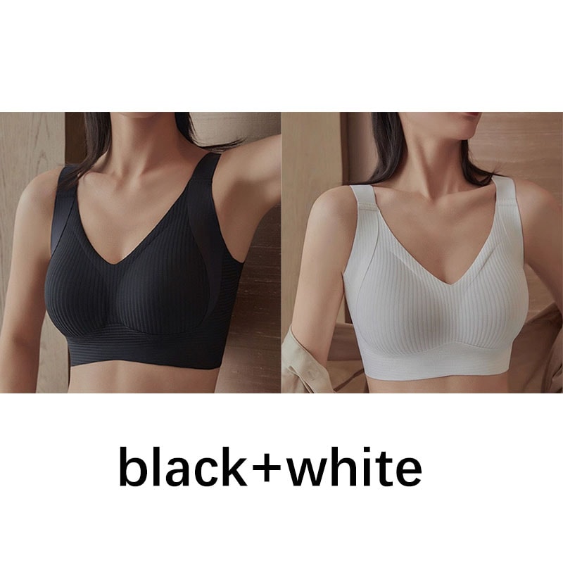 Seamless Push Up Bra For Women Wireless Bralette Soft Comfortable Lingerie For Small Large Busts B 12