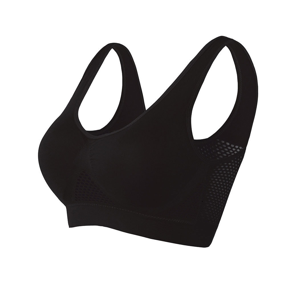 Hollow Out Women Sport Bra Fitness Yoga Running Vest Wireless Gym Top Padded Crop Tops Breathable U 5