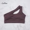 Sexy One Shoulder Sports Bra For Women QuickDrying Yoga Top Vest Gym Running Fitness Underwear Comf 8