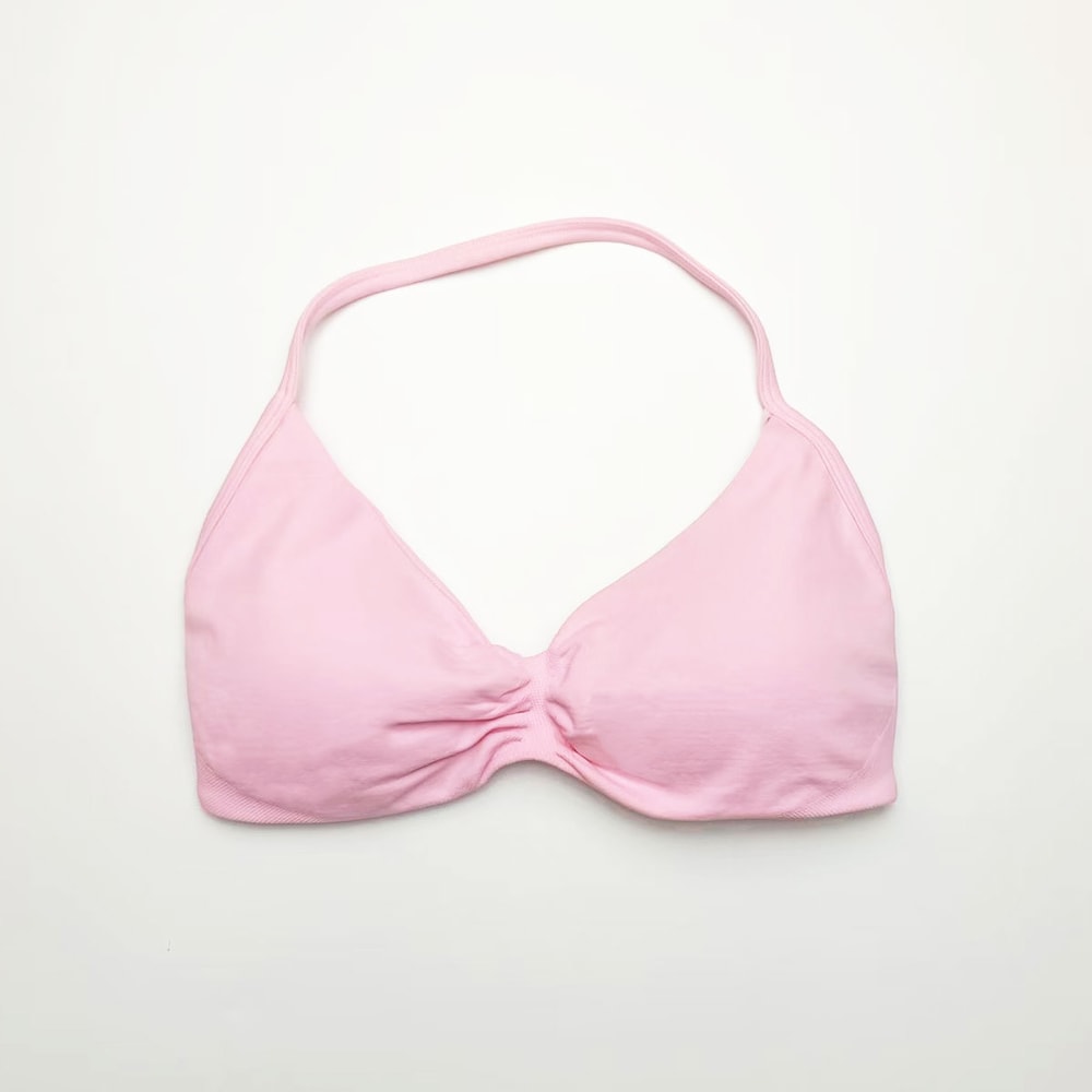 Strappy Bra Gym Top Women High Support Thin Strap Sports Bra Seamless Halter Yoga Workout Underwear 17