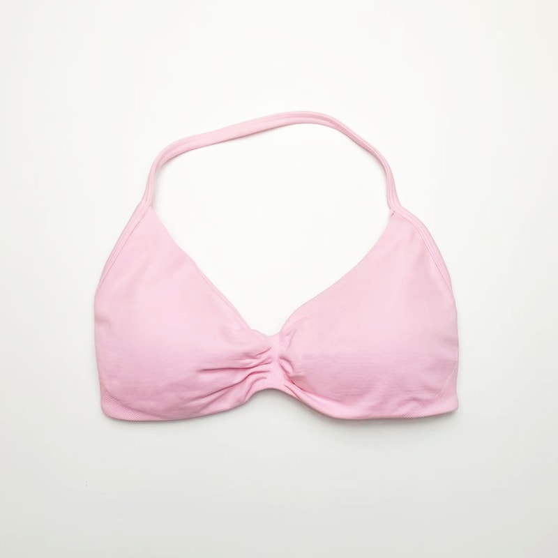 Strappy Bra Gym Top Women High Support Thin Strap Sports Bra Seamless Halter Yoga Workout Underwear 17