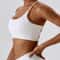 Women Fitness Sport Bra Top Gym Yoga Underwear Athletic With Chest Pad Uneck Spaghetti Straps Cross 4