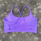 Women Fitness Sport Bra Top Gym Yoga Underwear Athletic With Chest Pad Uneck Spaghetti Straps Cross 10