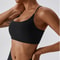 Women Fitness Sport Bra Top Gym Yoga Underwear Athletic With Chest Pad Uneck Spaghetti Straps Cross 11