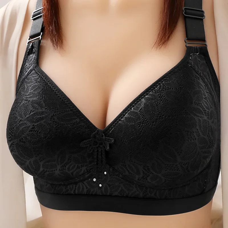 Comfortable Breathable Adjustable Brassiere Thin Section Without Steel Ring Bra Side Gathering Bra 6