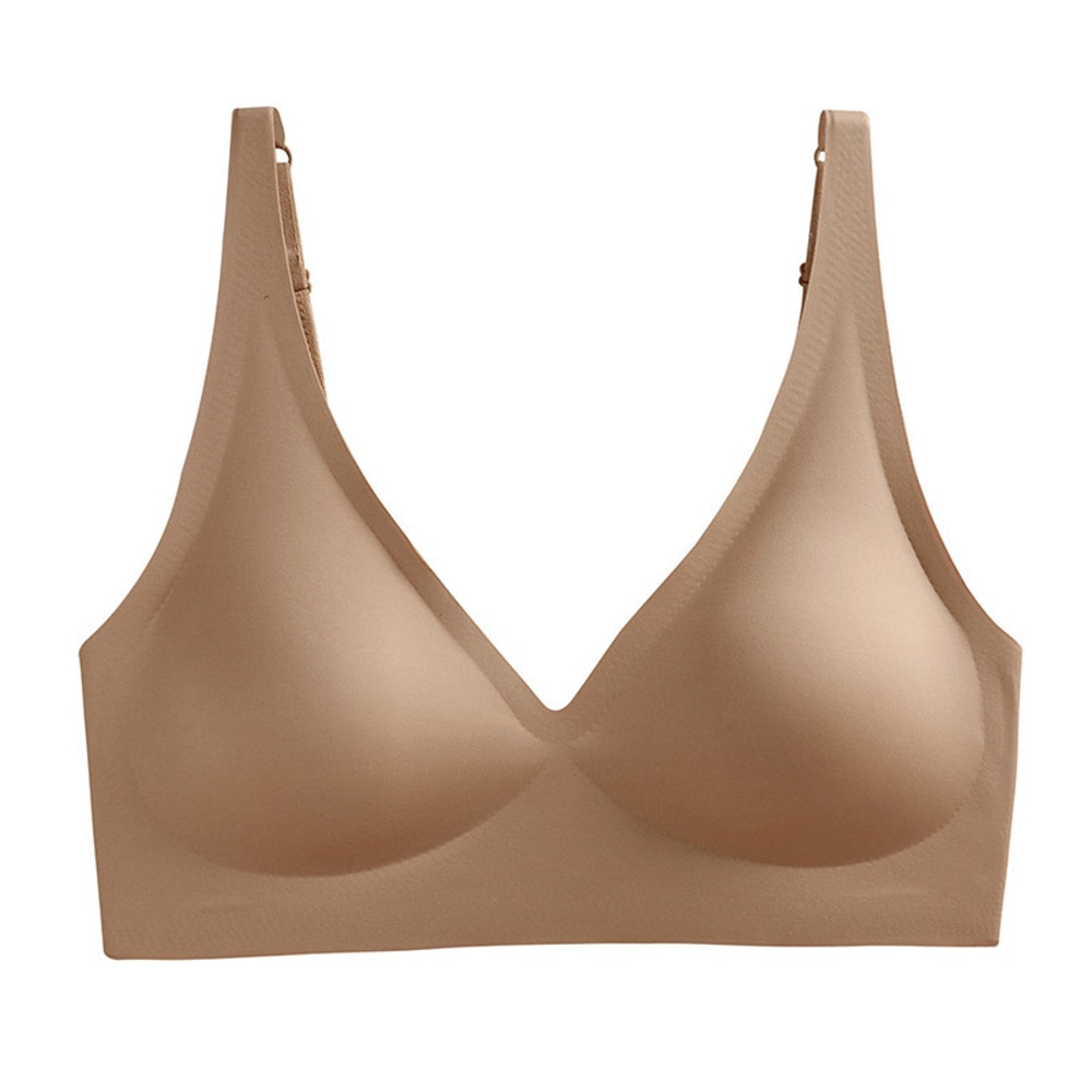 Push Up Seamless Bras For Women, Non-wire Brassiere V-neck, Removable Padded Sports Underwear, Sexy Lingerie for Females
