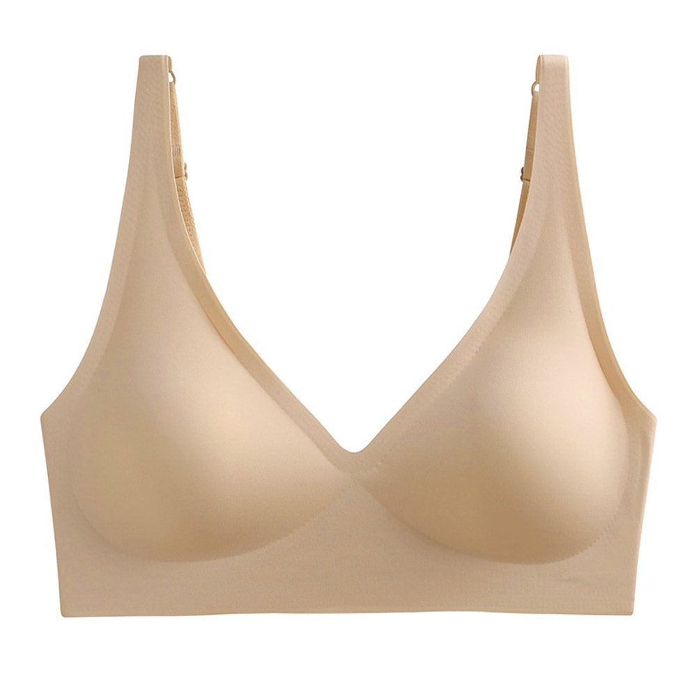 Push Up Seamless Bras For Women, Non-wire Brassiere V-neck, Removable Padded Sports Underwear, Sexy Lingerie for Females