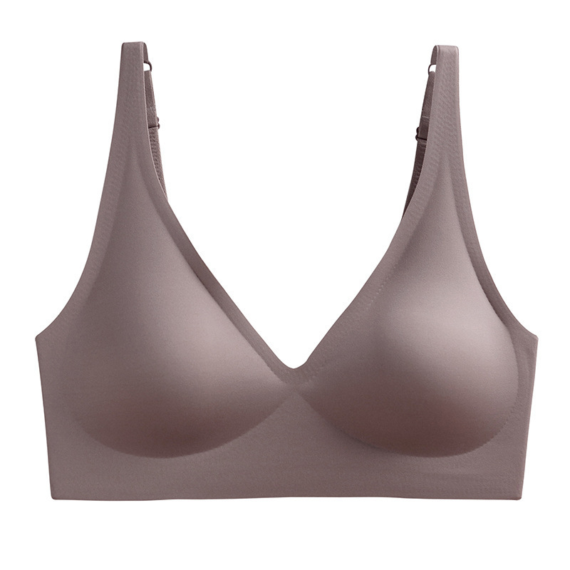 Push Up Seamless Bras For Women, Non-wire Brassiere V-neck, Removable Padded Sports Underwear, Sexy Lingerie for Females