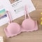 Thin Onepiece Seamless Womens Bra Detachable Shoulder Strap Gathered Bralette Comfortable Sleep Bra 10